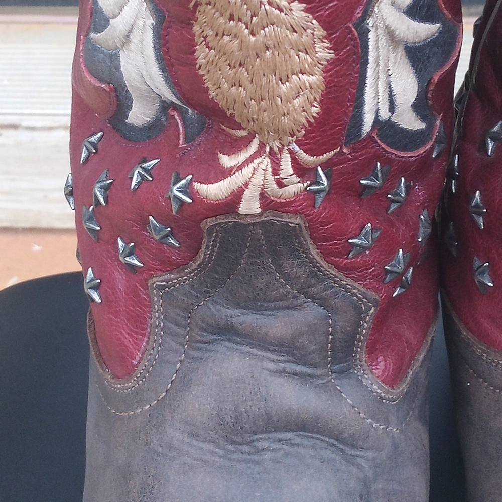 Dan Post Bountiful Bay Apache/Red Eagle Embroider… - image 5